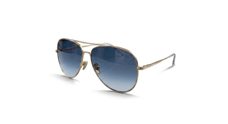 Sunglasses after hand-traced clipping path, clean lens and frame edges