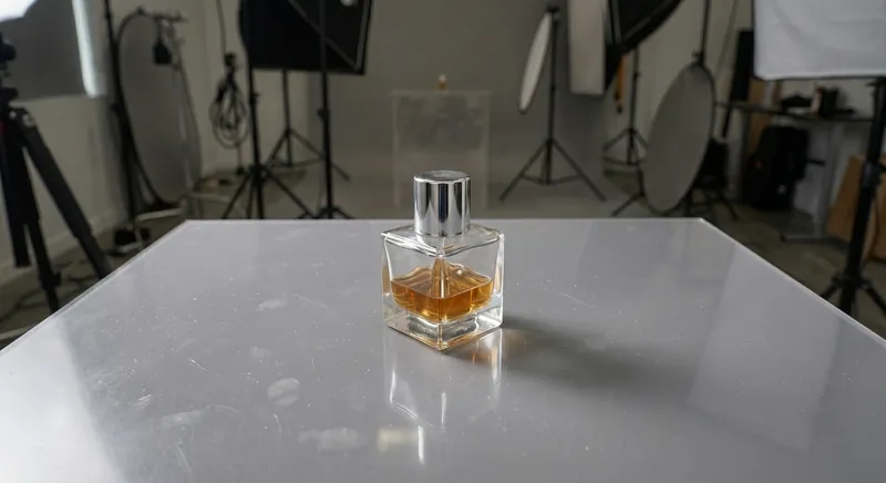 Glass bottle before editing