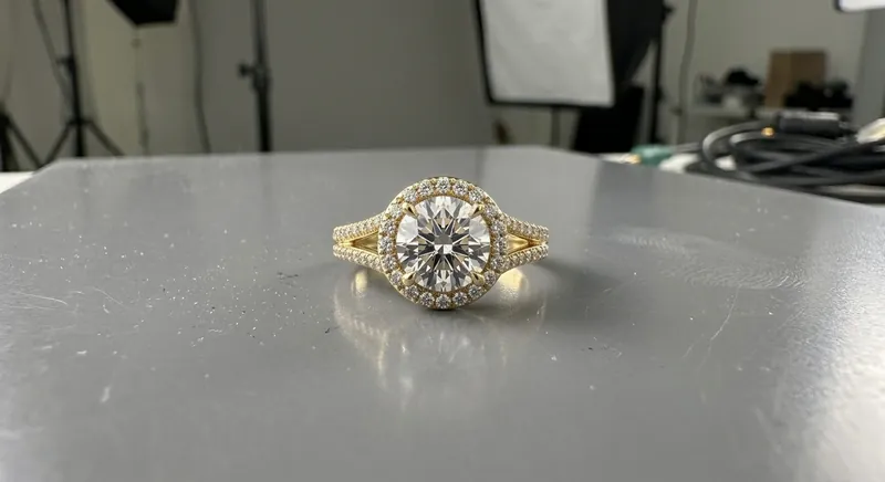 Jewelry ring before editing, raw shot