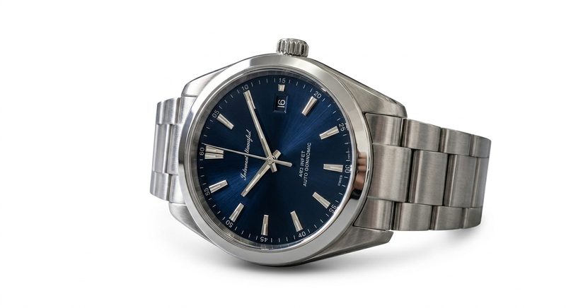 Luxury watch after hand-traced clipping path, halo-free edge on metal case